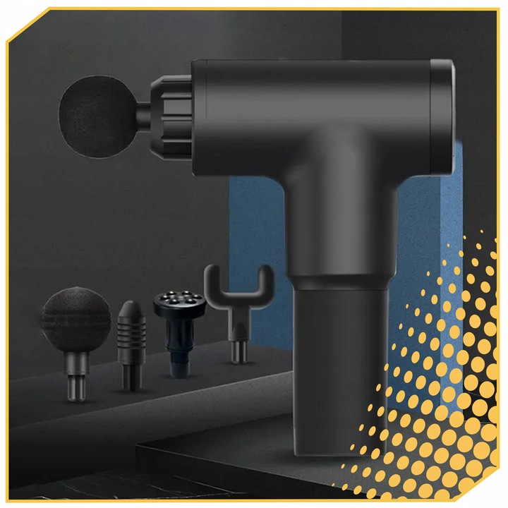 PISTOLET DO MASAŻU MOCNY MASAŻER CIAŁA STÓP MASSAGE GUN PRO Z AKUMULATOREM Zasilanie akumulatorowe